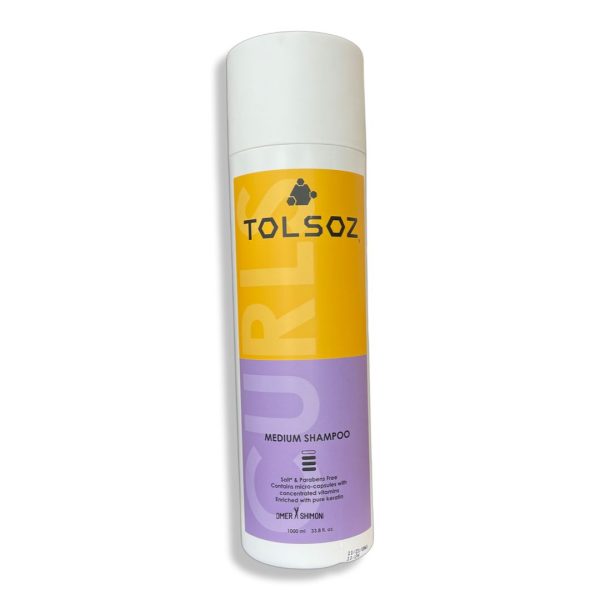 שמפו טולסוז למתולתלות קרל מדיום - TOLSOZ CURL MEDIUM מ"ל 1000